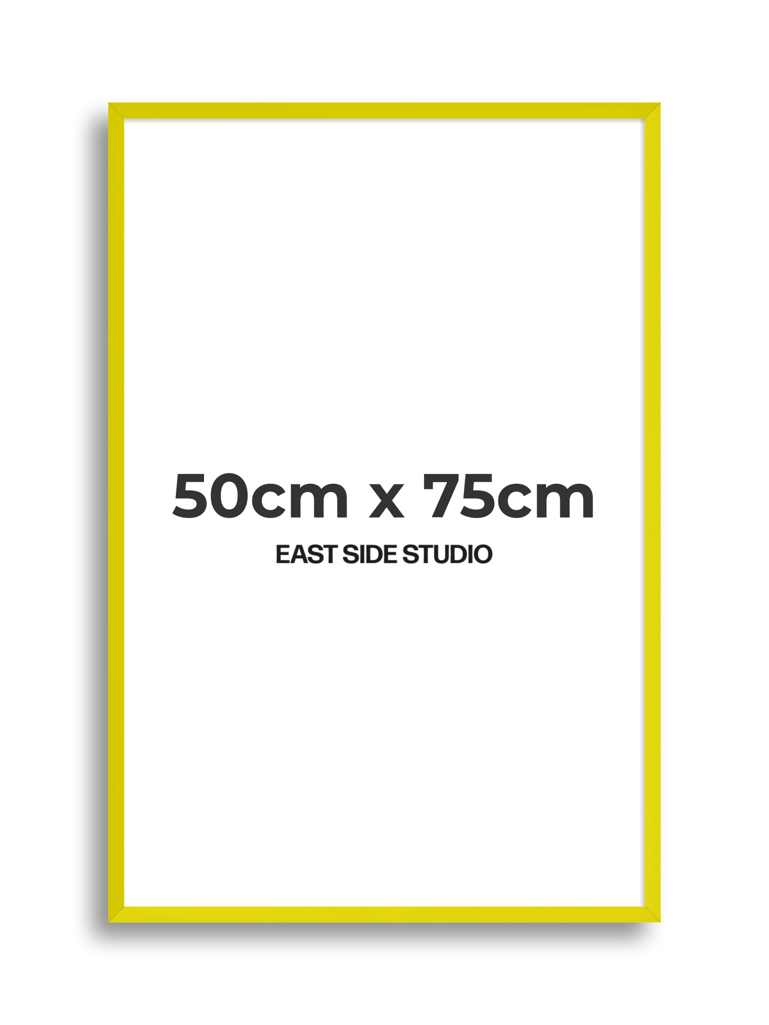 Neon Yellow 50cm x 75cm picture frame