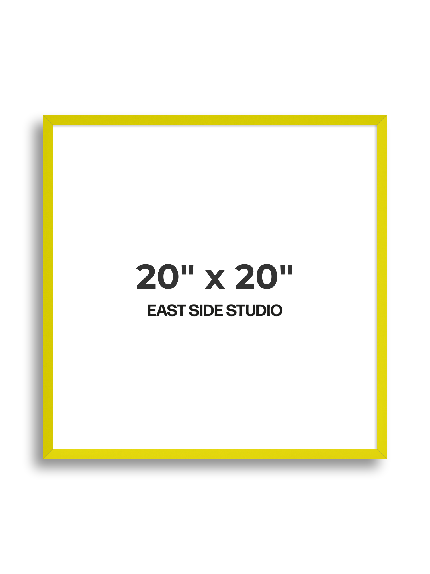 Neon Yellow 20" x 20" picture frame