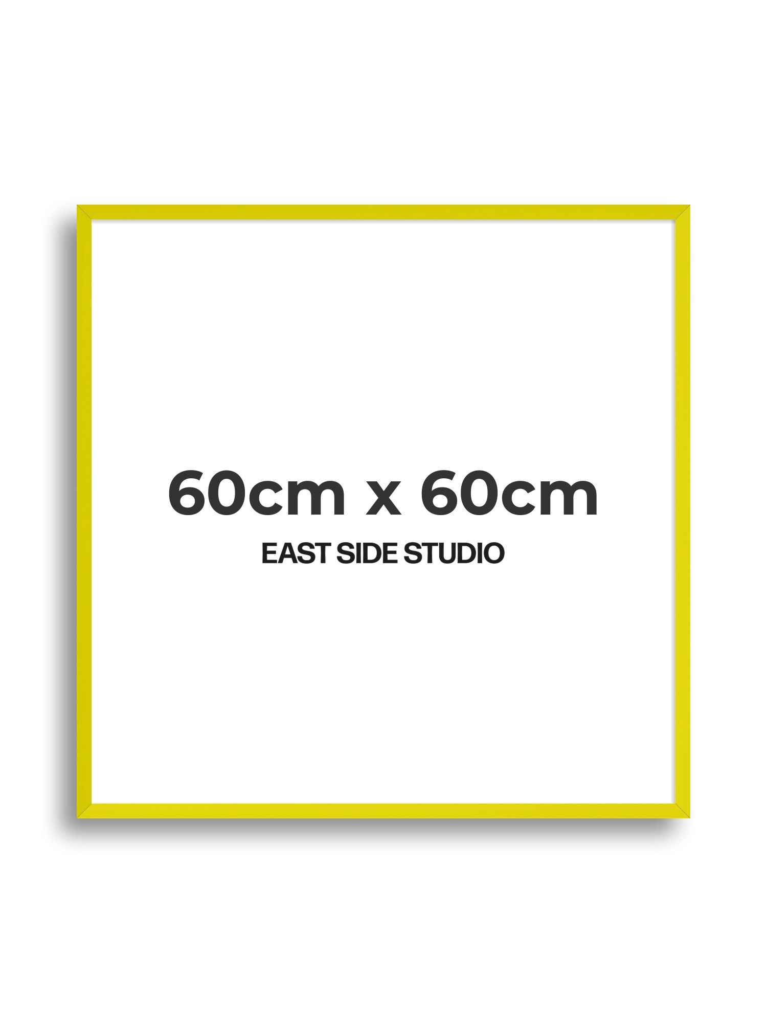 Neon Yellow 60cm x 60cm picture frame