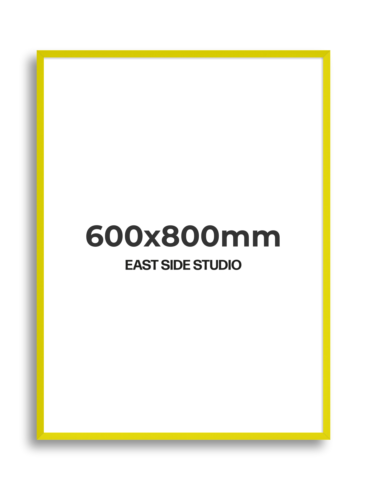 Neon Yellow 600x800mm picture frame