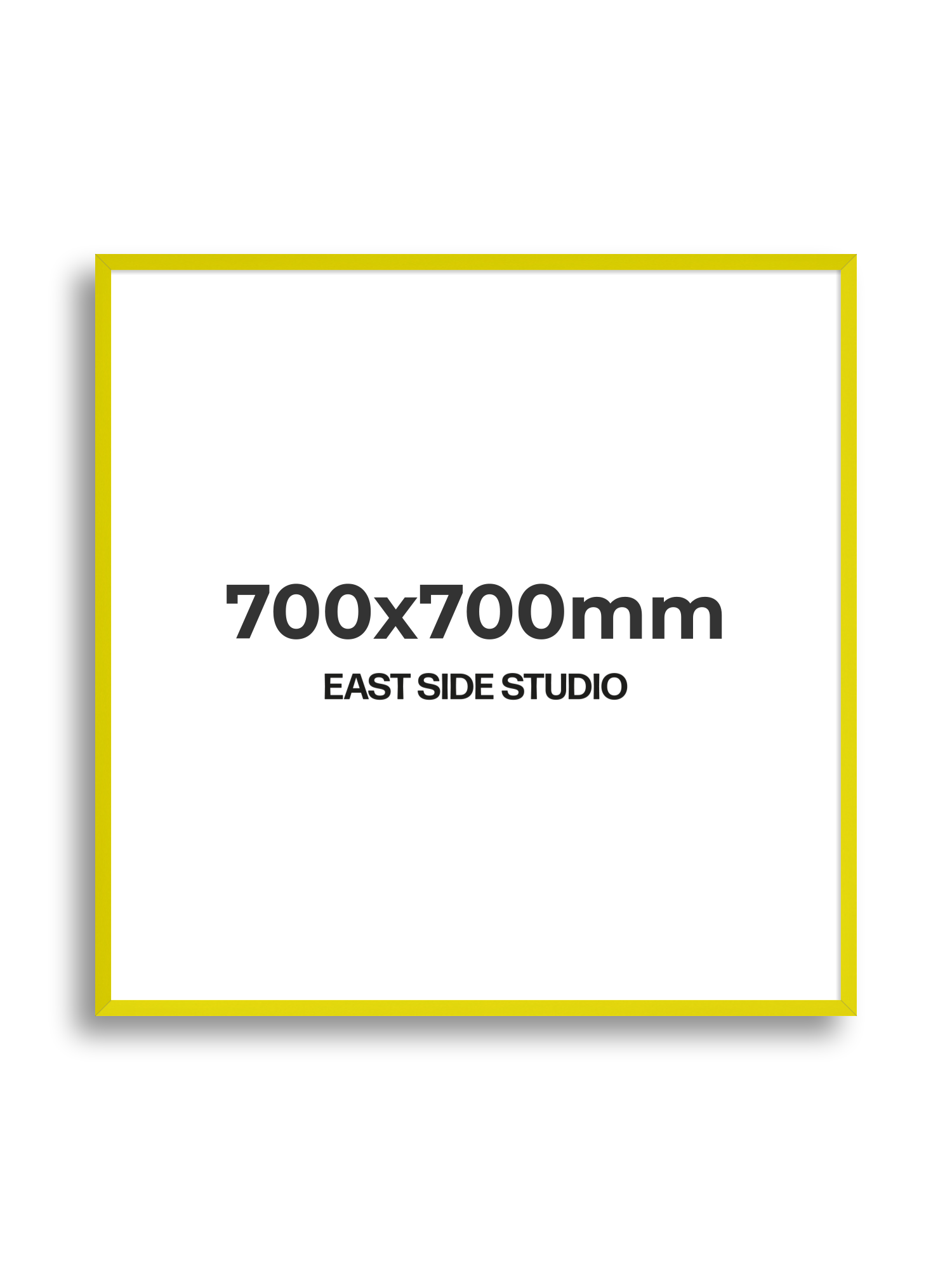 Neon Yellow 700x700mm picture frame