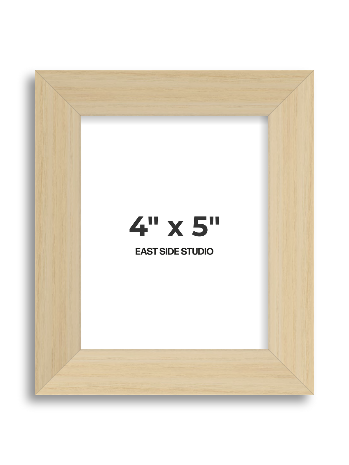 Natural Wood 4" x 5" picture frame