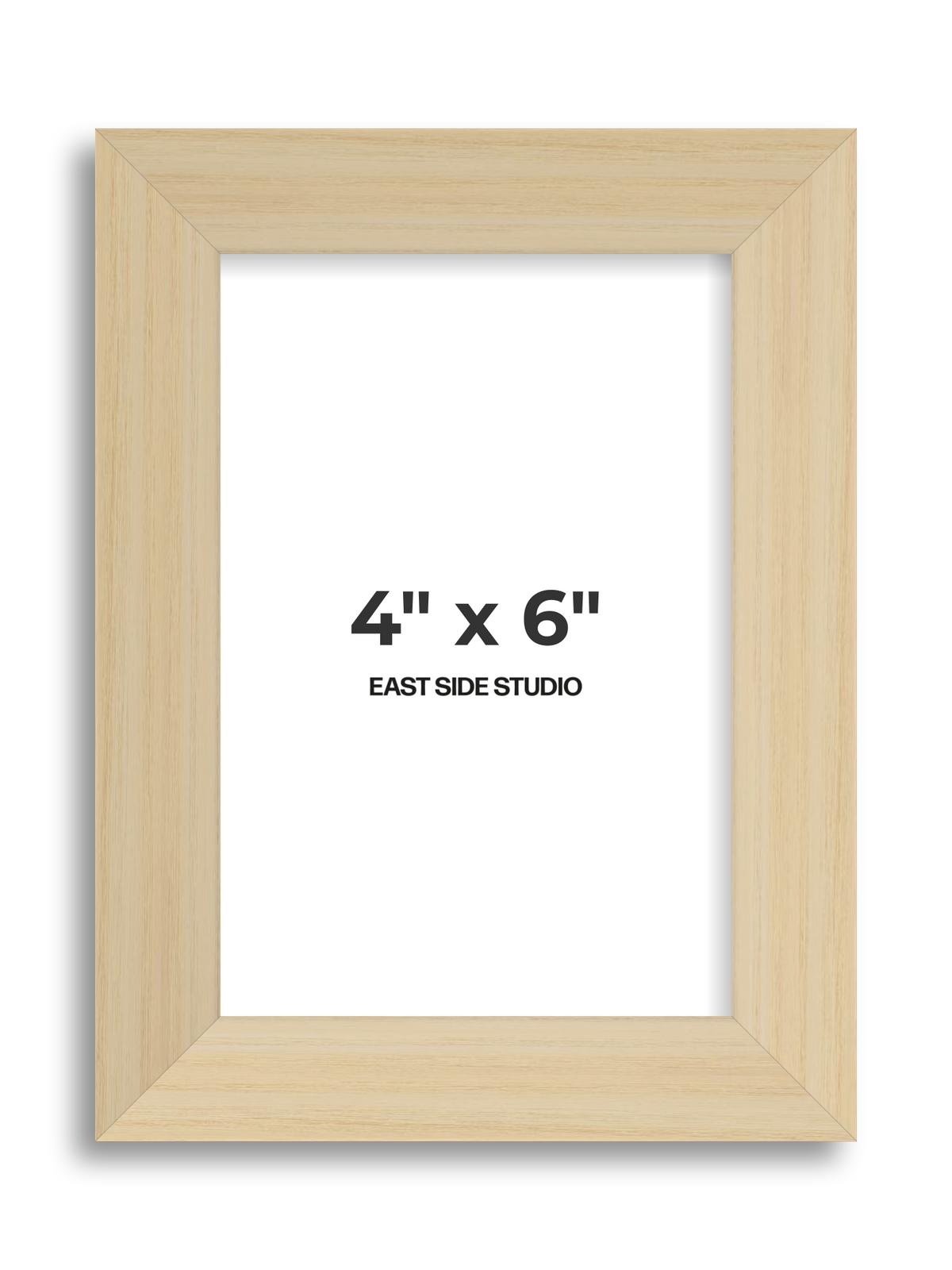 Natural Wood 4" x 6" picture frame
