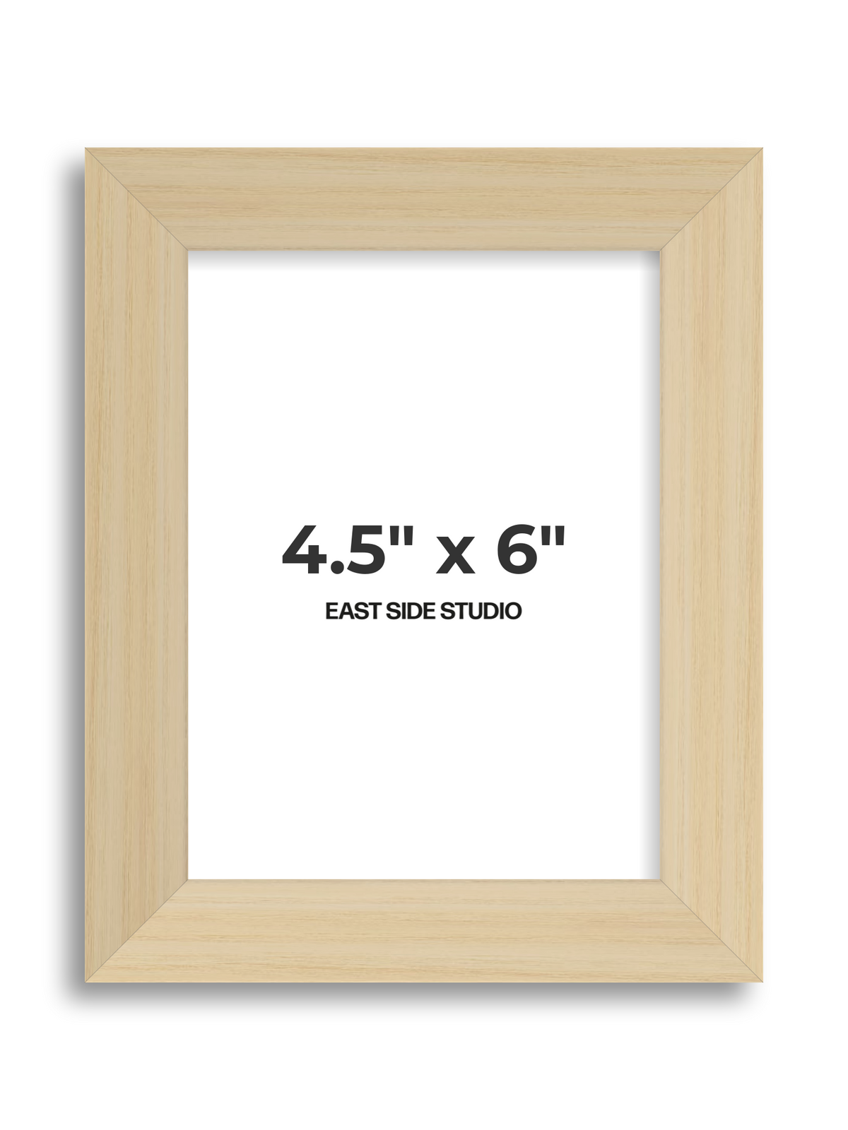 Natural Wood 4.5" x 6" picture frame