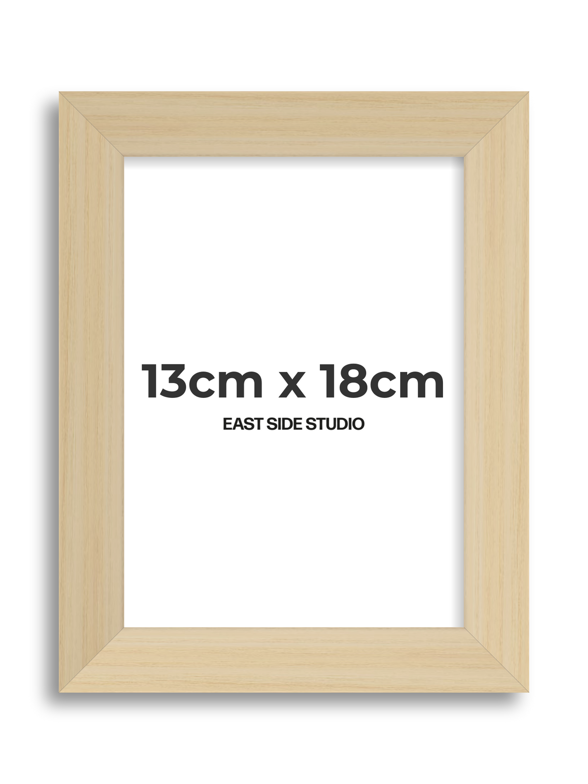 Natural Wood 13cm x 18cm picture frame