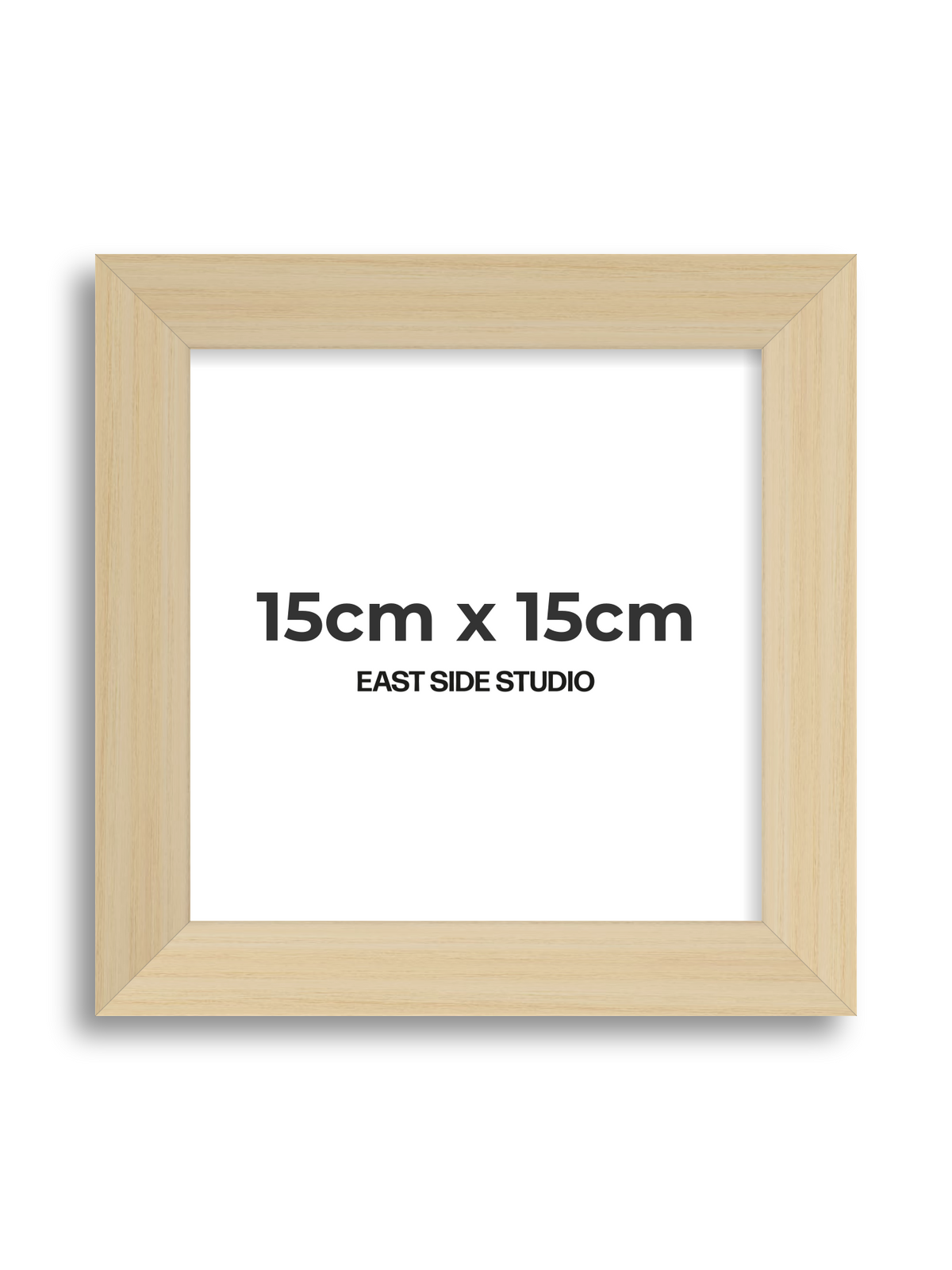 Natural Wood 15cm x 15cm picture frame