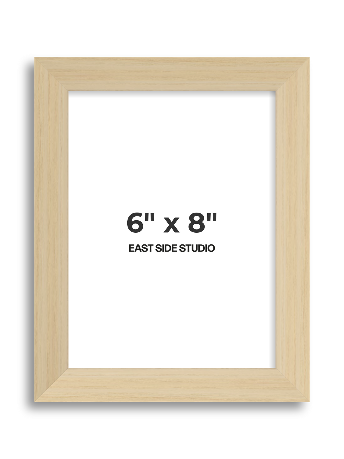 Natural Wood 6" x 8" picture frame