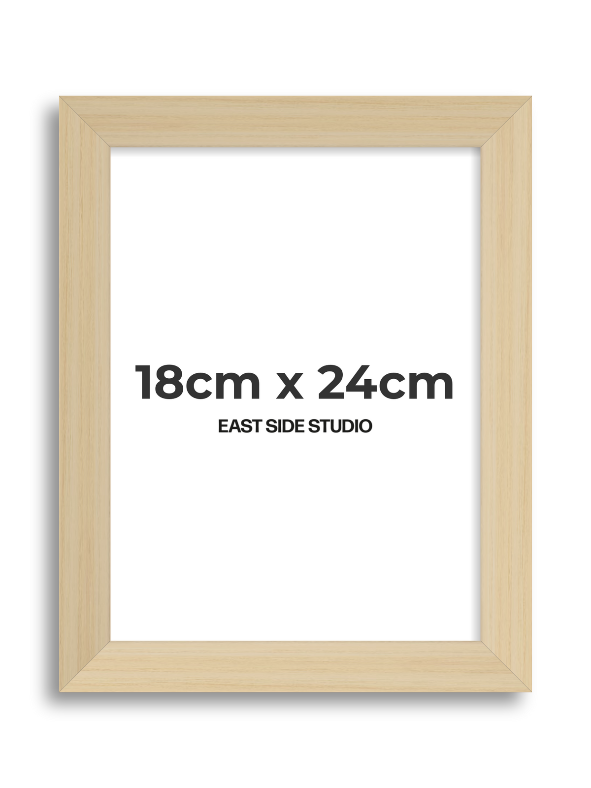 Natural Wood 18cm x 24cm picture frame