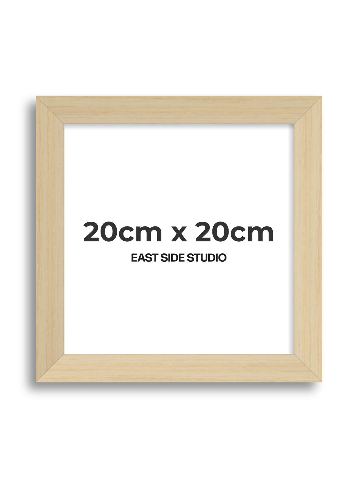 Natural Wood 20cm x 20cm picture frame