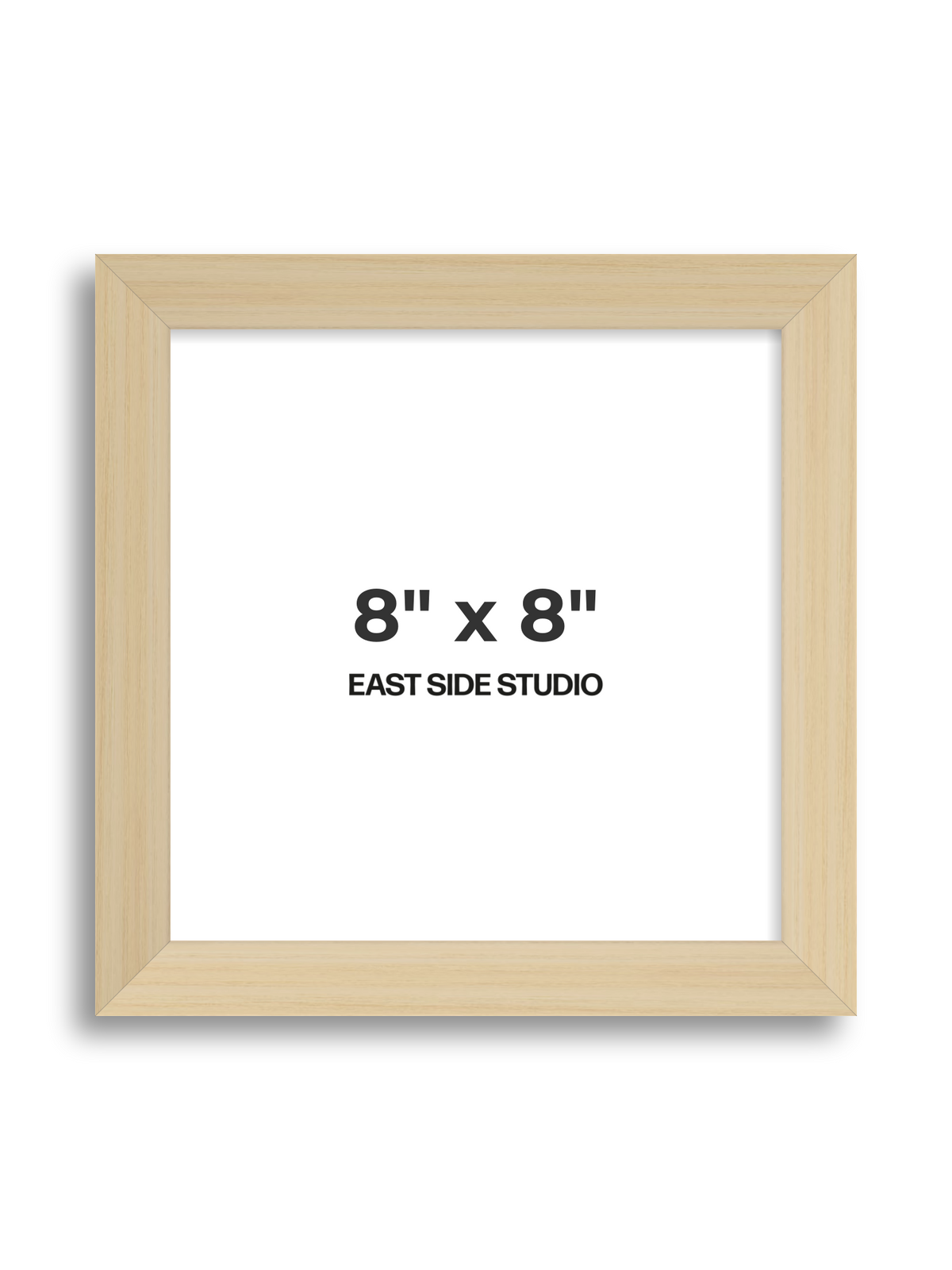 Natural Wood 8" x 8" picture frame
