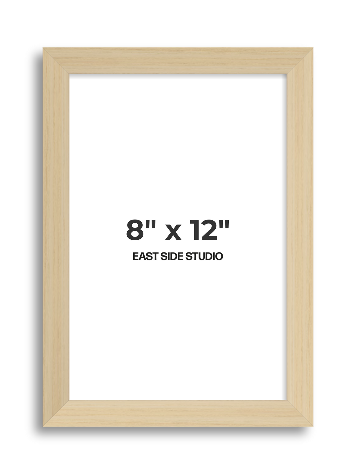 Natural Wood 8" x 12" picture frame