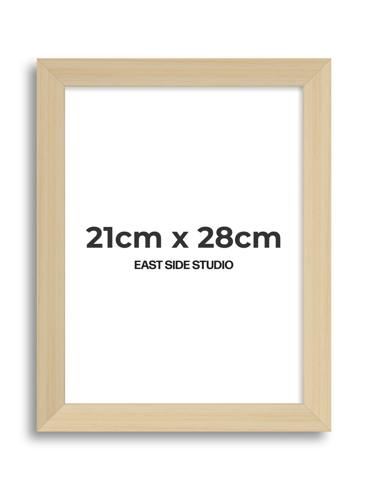 Natural Wood 21cm x 28cm picture frame