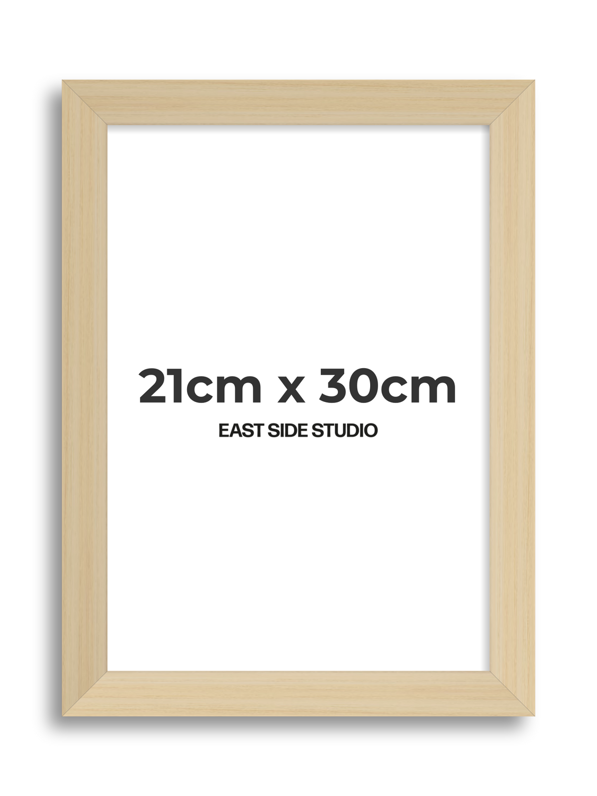 Natural Wood 21cm x 30cm picture frame