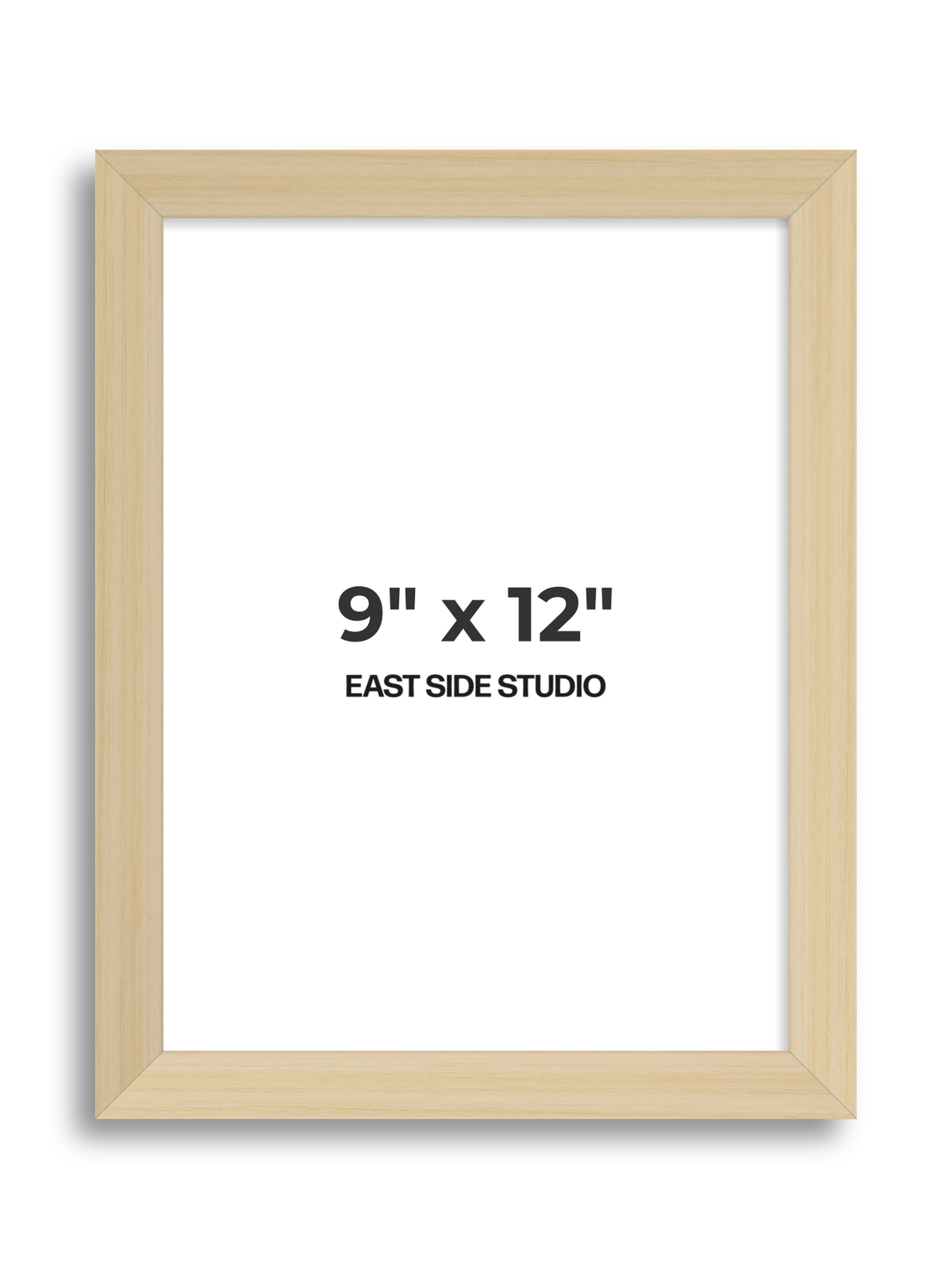 Natural Wood 9" x 12" picture frame