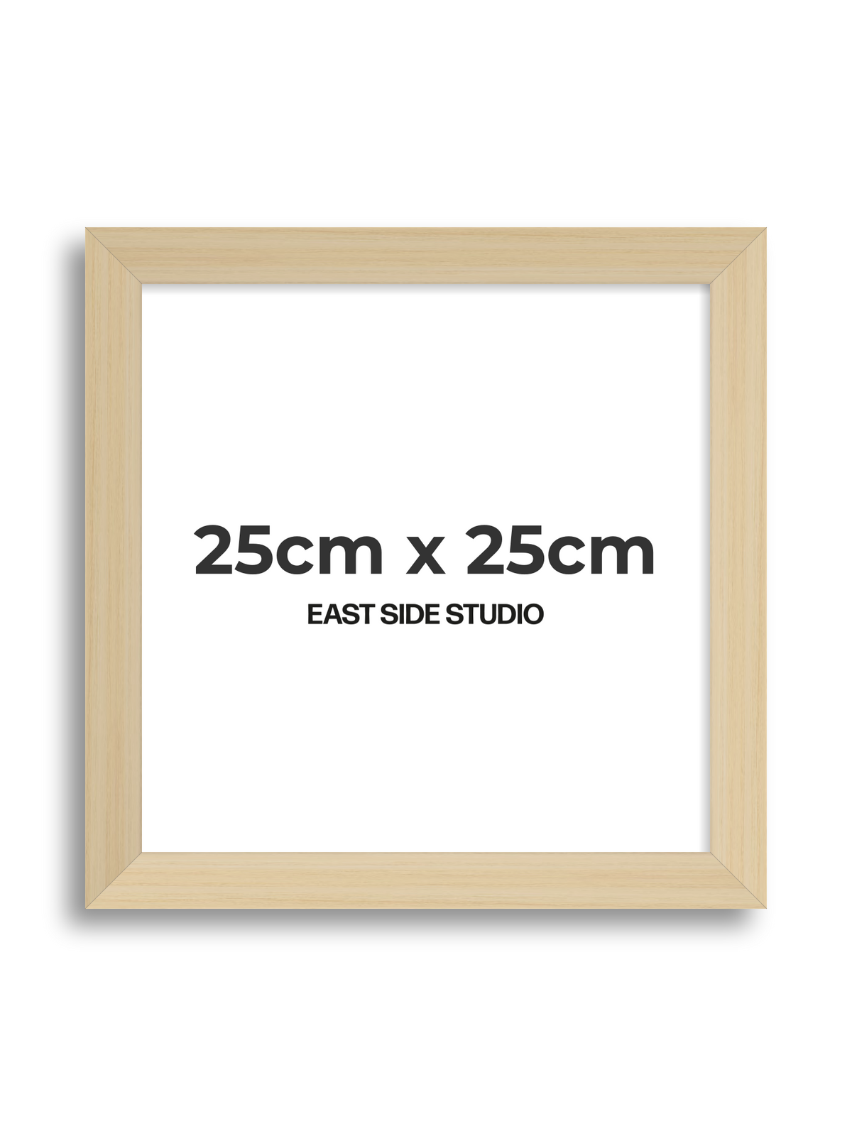 Natural Wood 25cm x 25cm picture frame