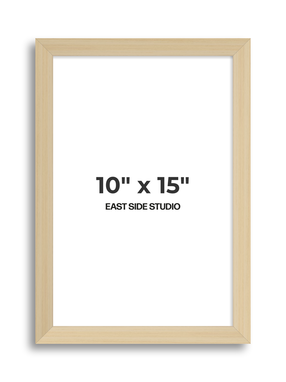 Natural Wood 10" x 15" picture frame