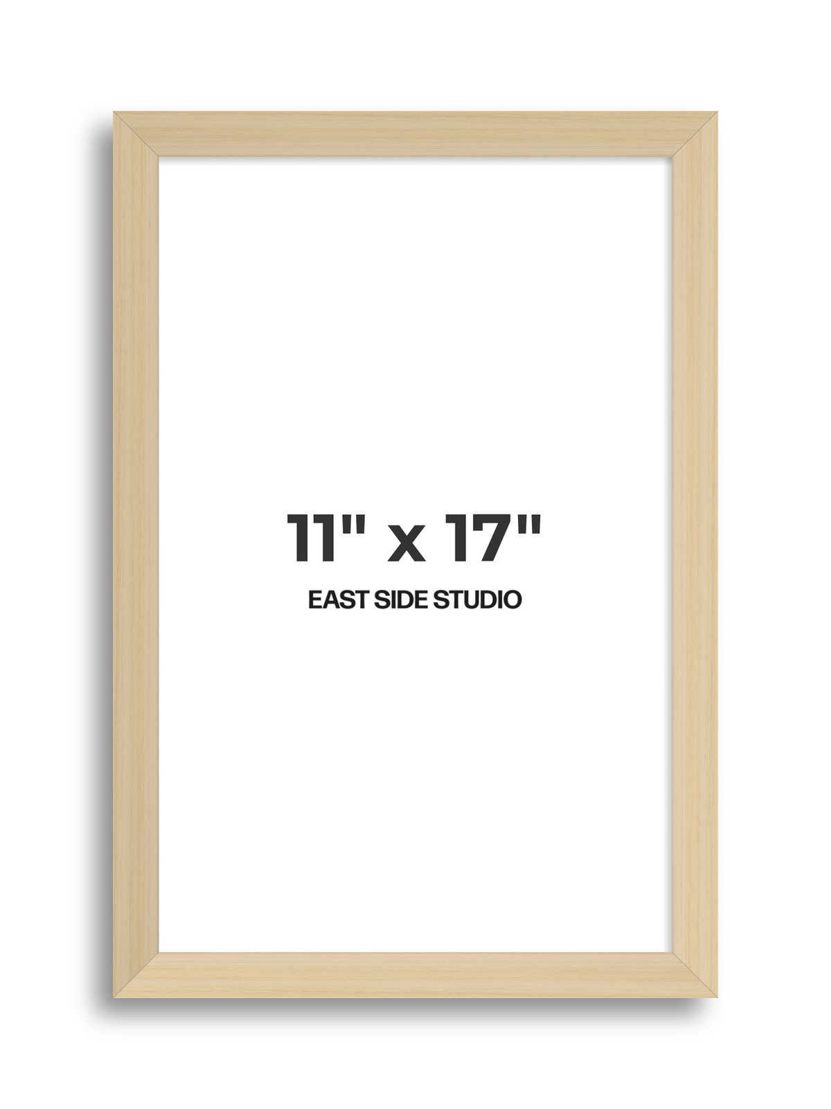 Natural Wood 11" x 17" picture frame