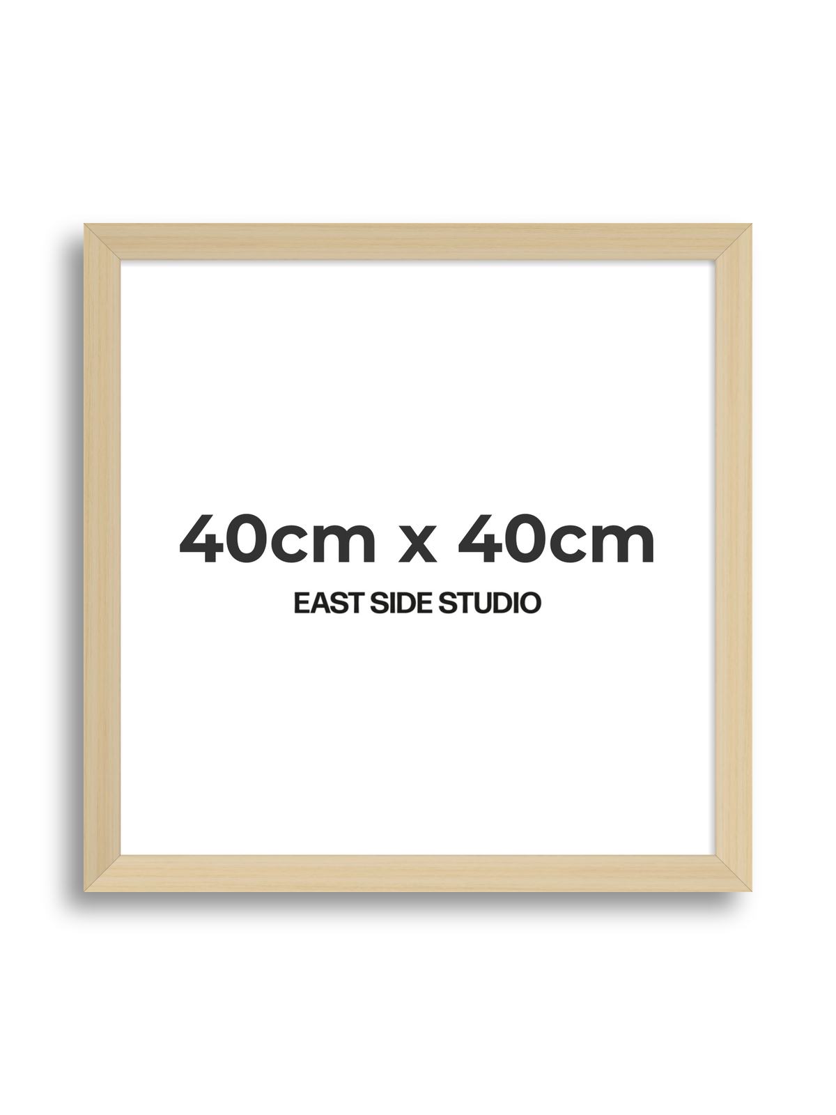 Natural Wood 40cm x 40cm picture frame
