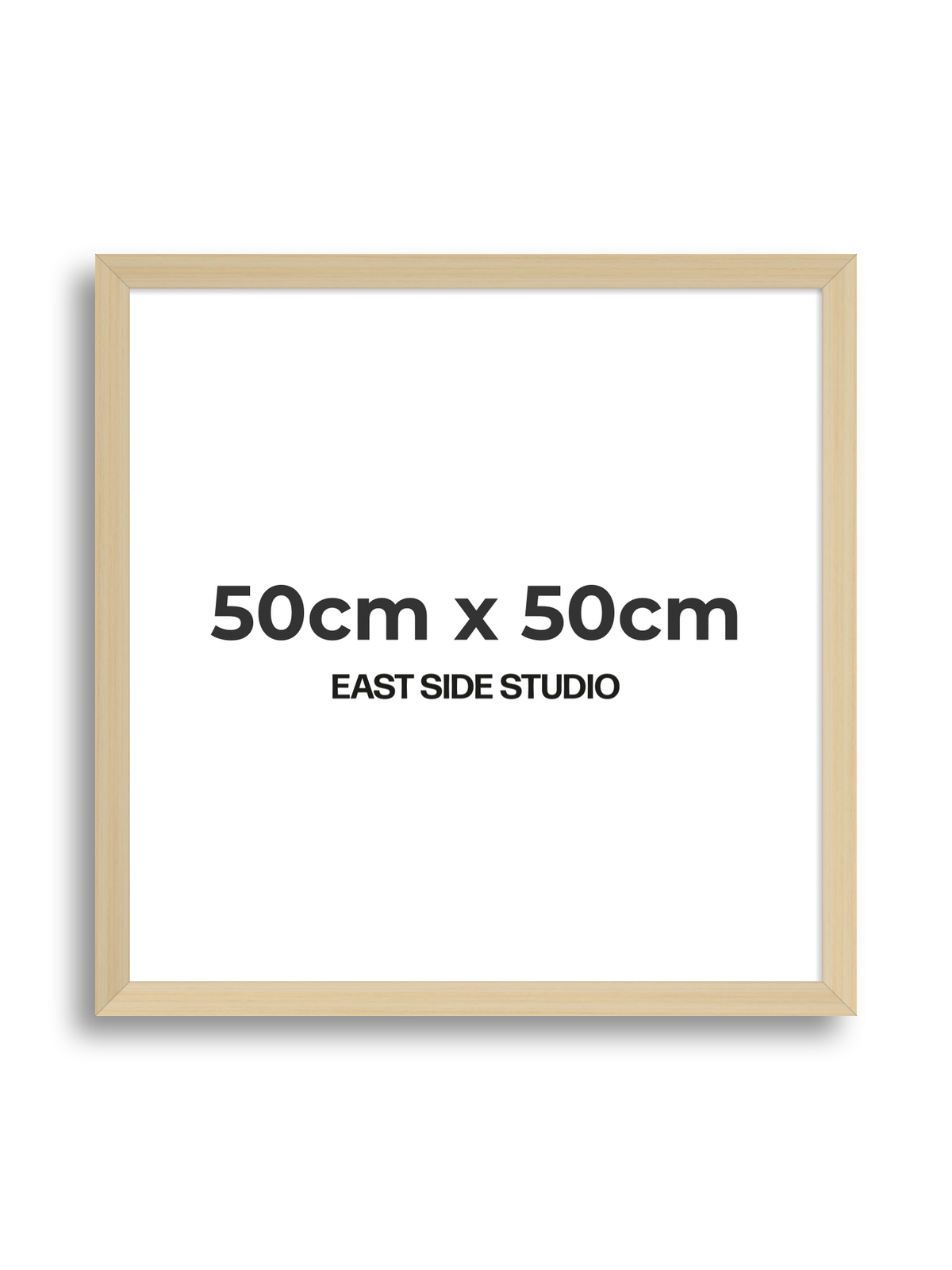 Natural Wood 50cm x 50cm picture frame