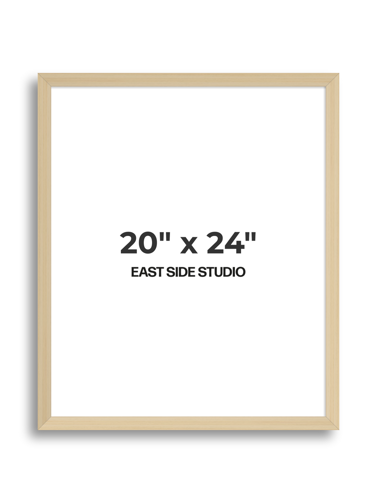 Natural Wood 20" x 24" picture frame