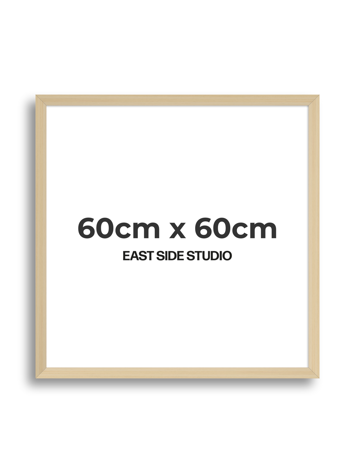 Natural Wood 60cm x 60cm picture frame