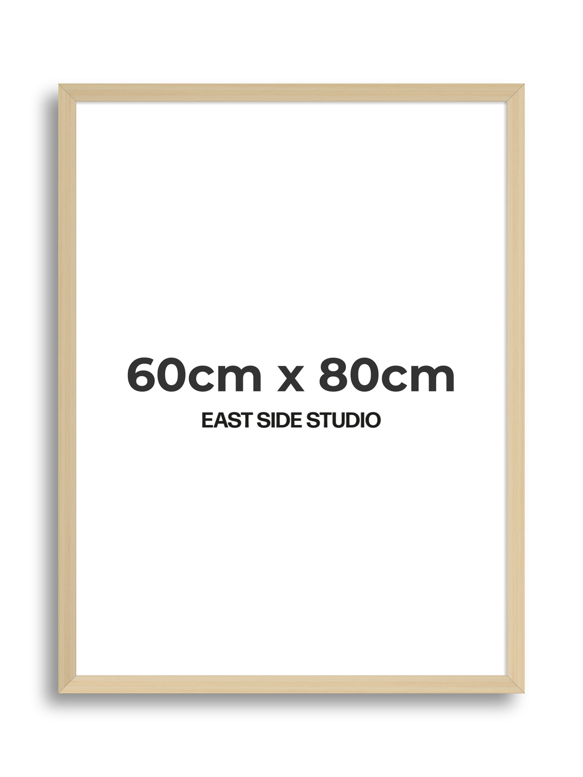 Natural Wood 60cm x 80cm picture frame