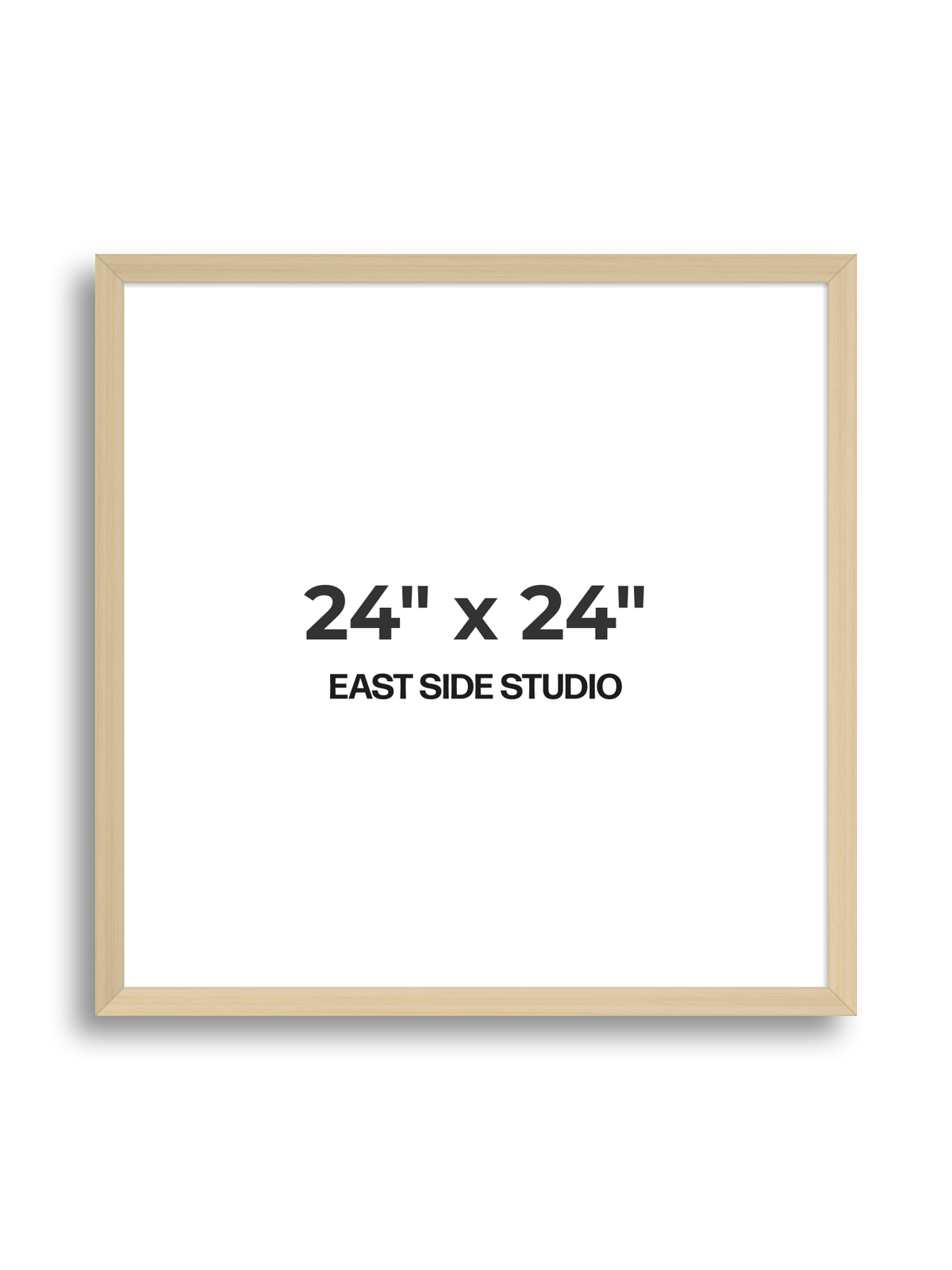 Natural Wood 24" x 24" picture frame