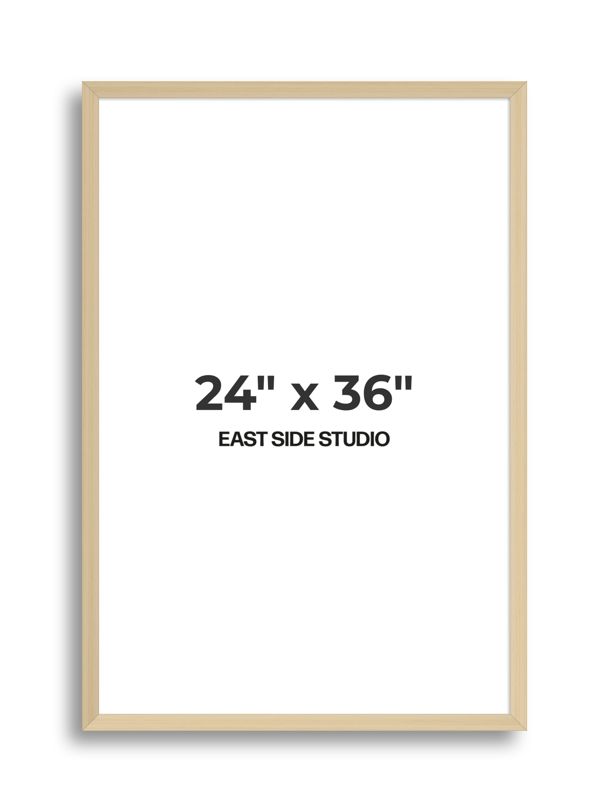 Natural Wood 24" x 36" picture frame