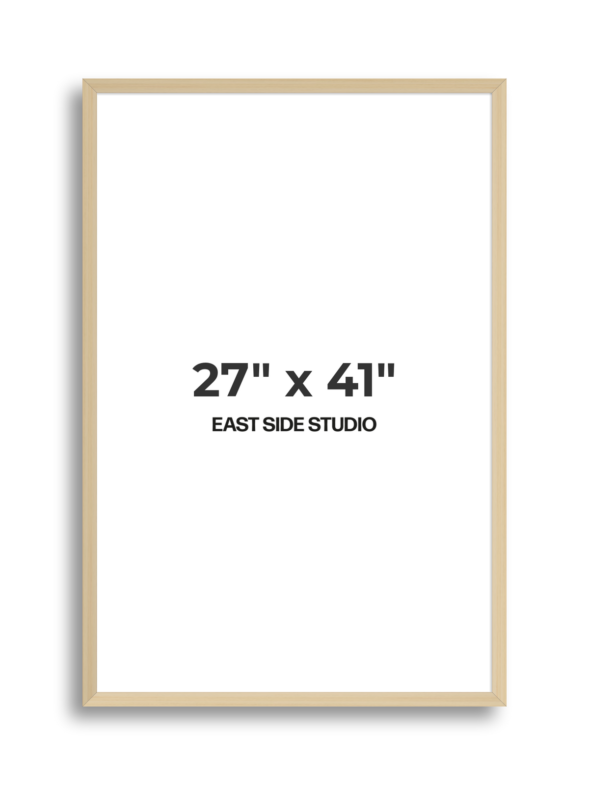 Natural Wood 27" x 41" picture frame