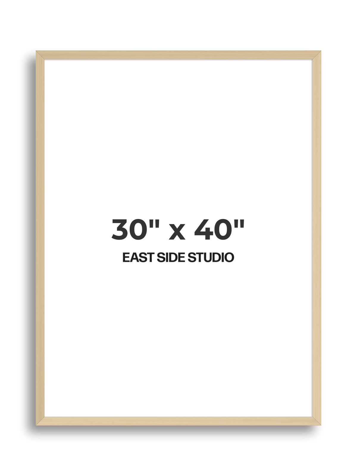 Natural Wood 30" x 40" picture frame
