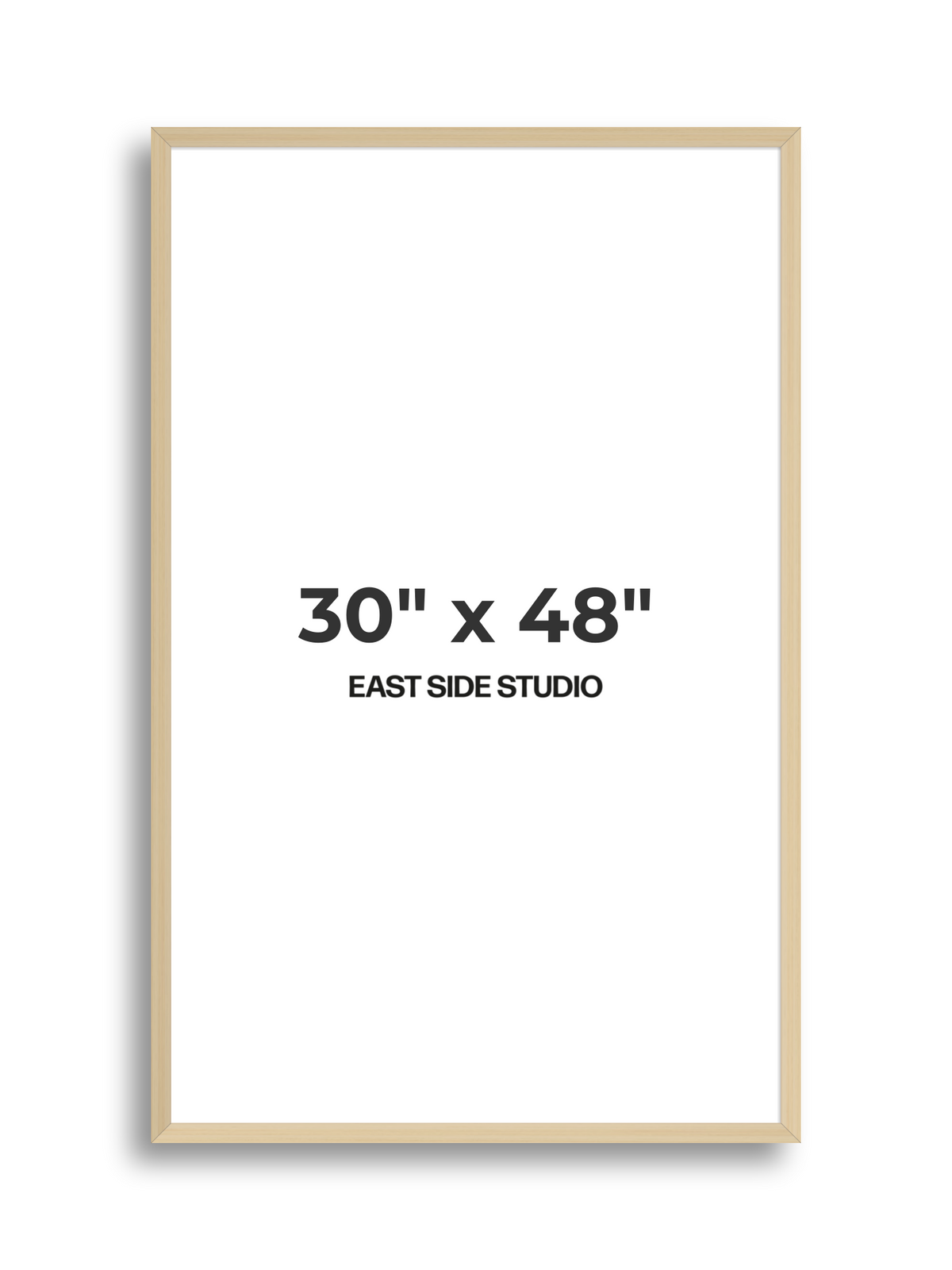 Natural Wood 30" x 48" picture frame