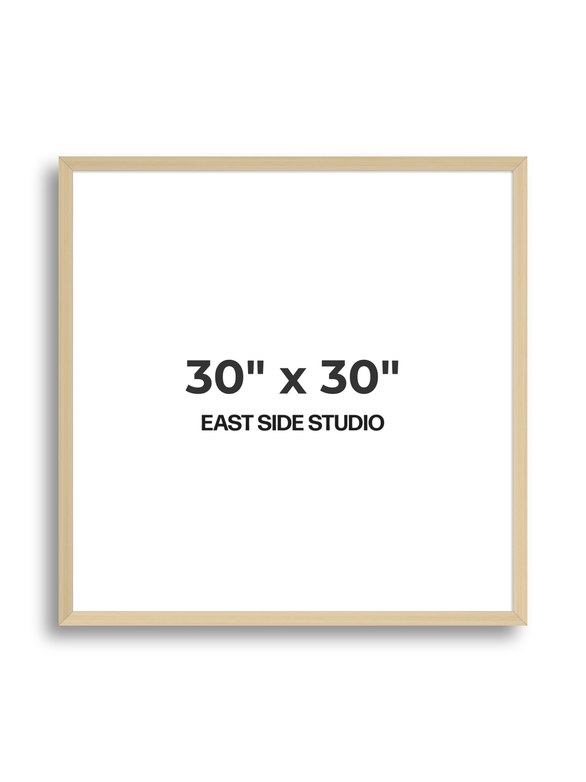 Natural Wood 30" x 30" picture frame