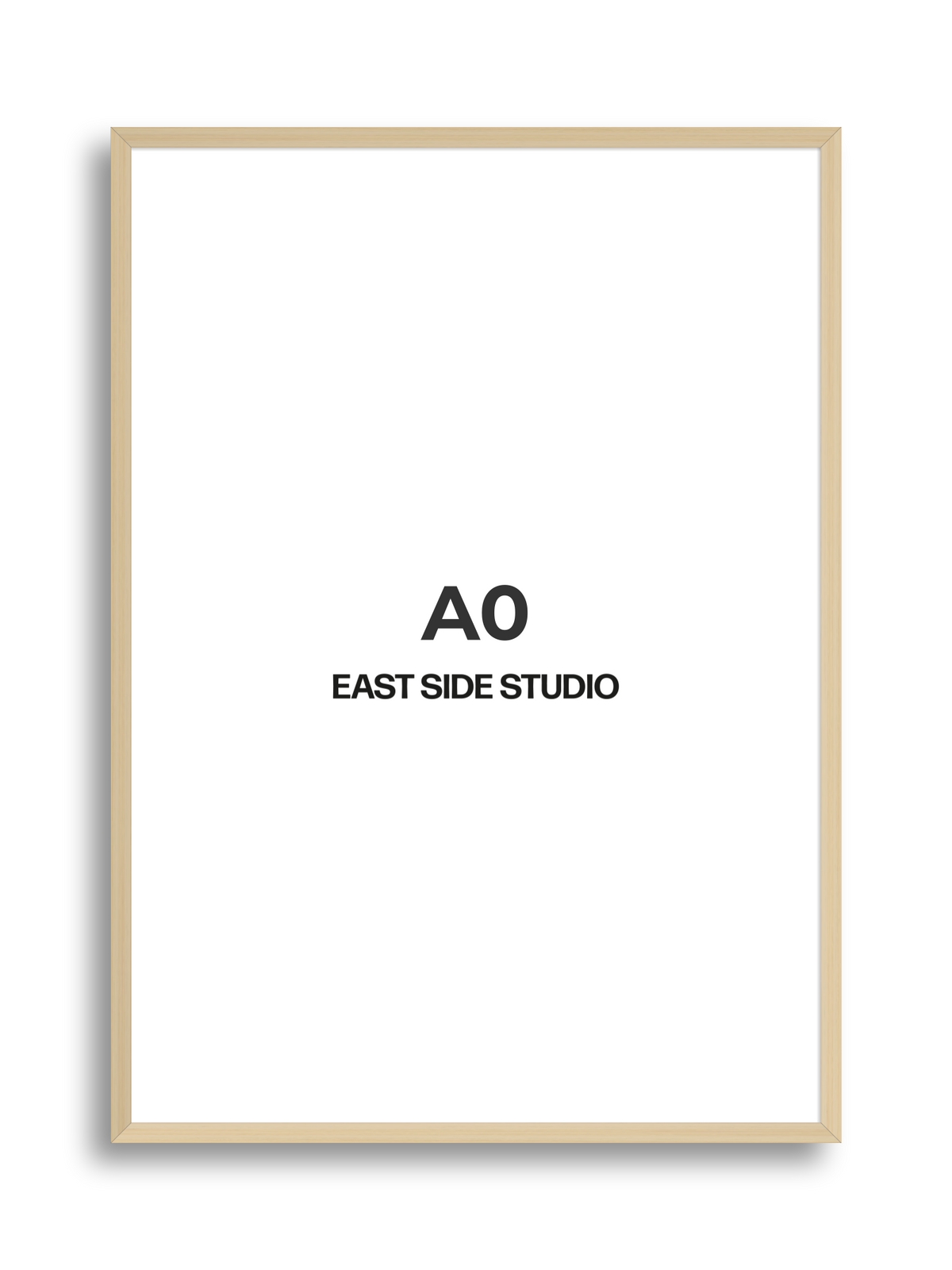 Natural Wood A0 picture frame