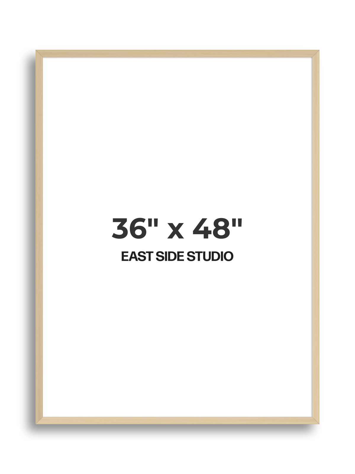 Natural Wood 36" x 48" picture frame