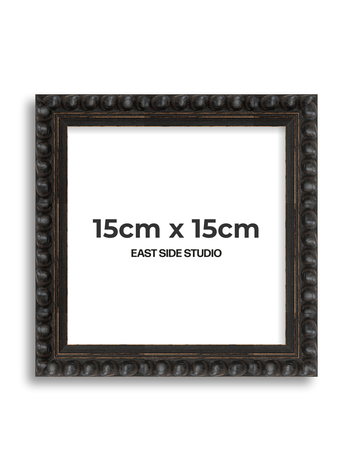 Black Bobbin 15cm x 15cm picture frame