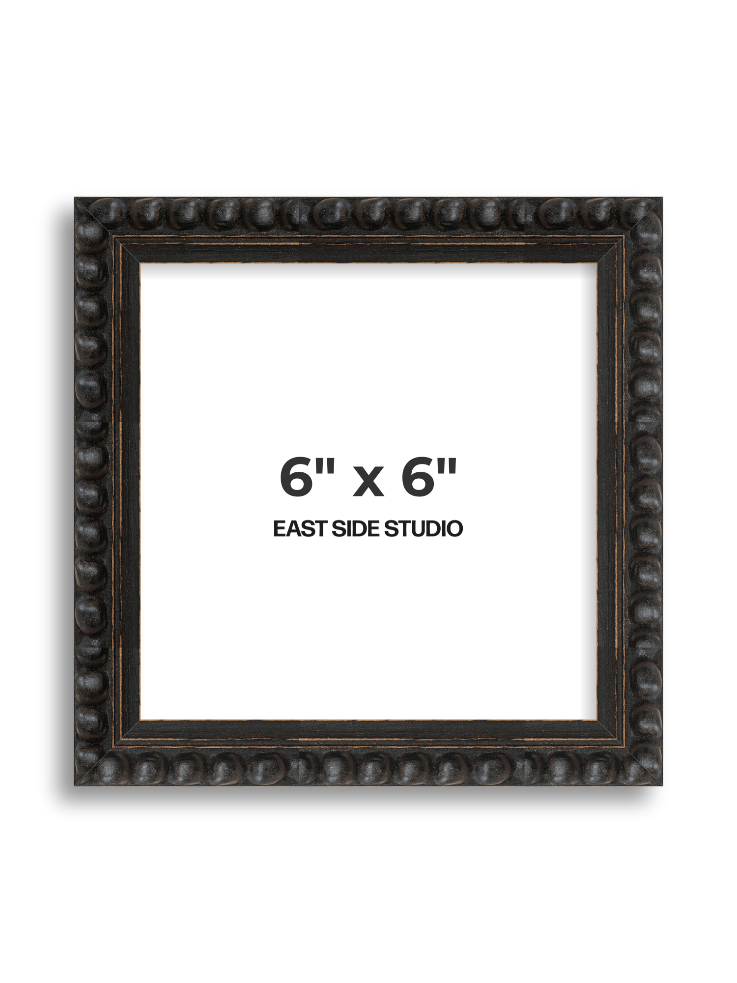 Black Bobbin 6" x 6" picture frame
