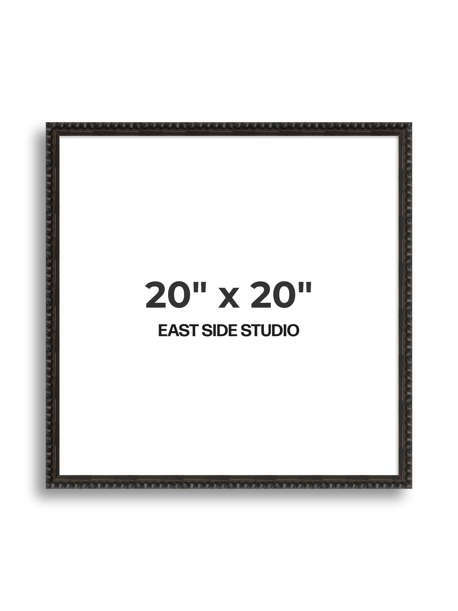 Black Bobbin 20" x 20" picture frame