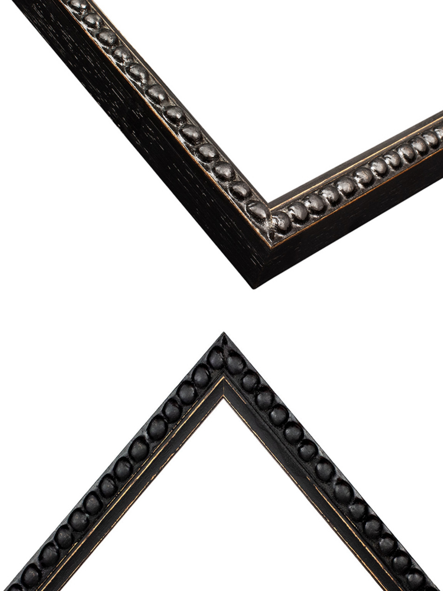 Black Bobbin picture frame chevron view