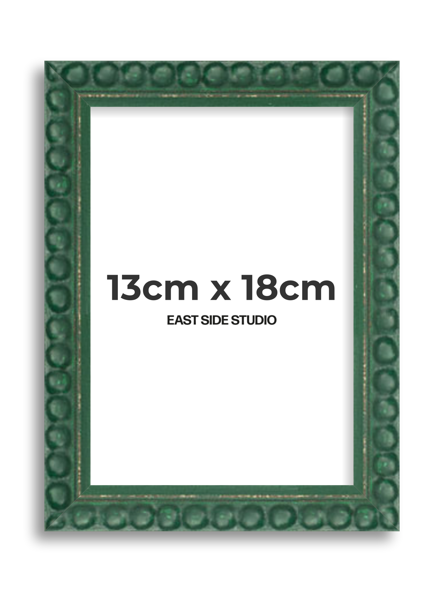 Dark Green Bobbin 13cm x 18cm picture frame