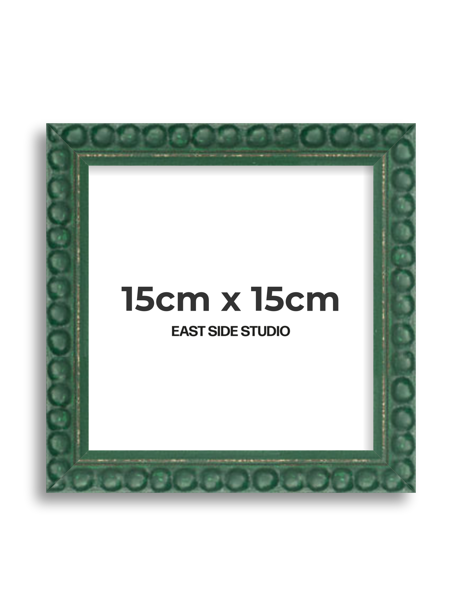 Dark Green Bobbin 15cm x 15cm picture frame
