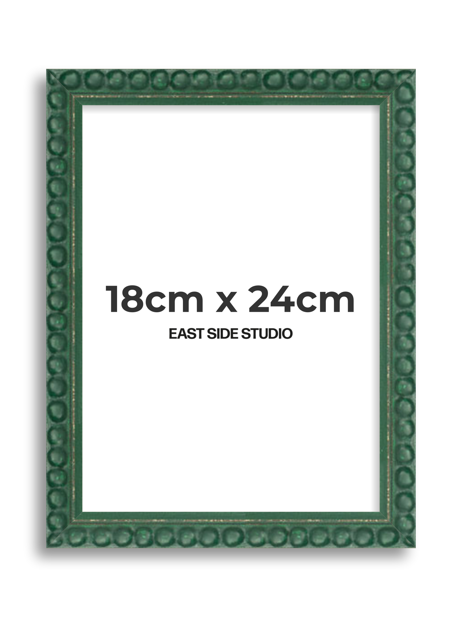 Dark Green Bobbin 18cm x 24cm picture frame