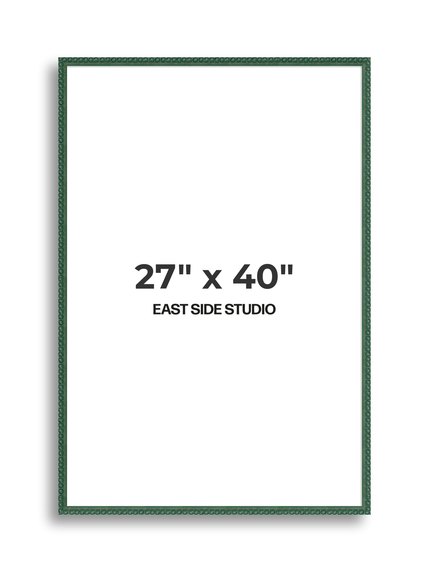 Dark Green Bobbin 27" x 40" picture frame