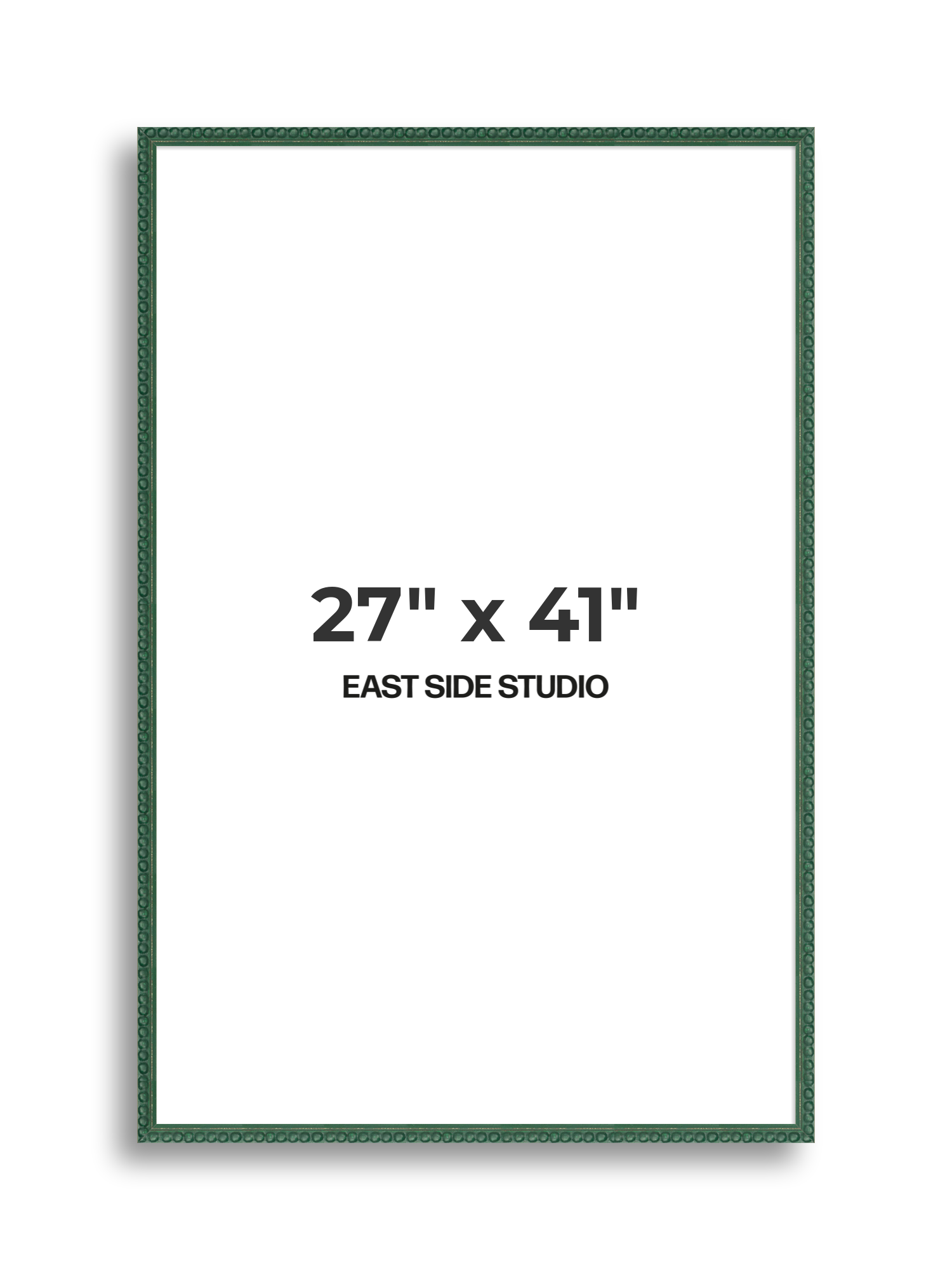 Dark Green Bobbin 27" x 41" picture frame