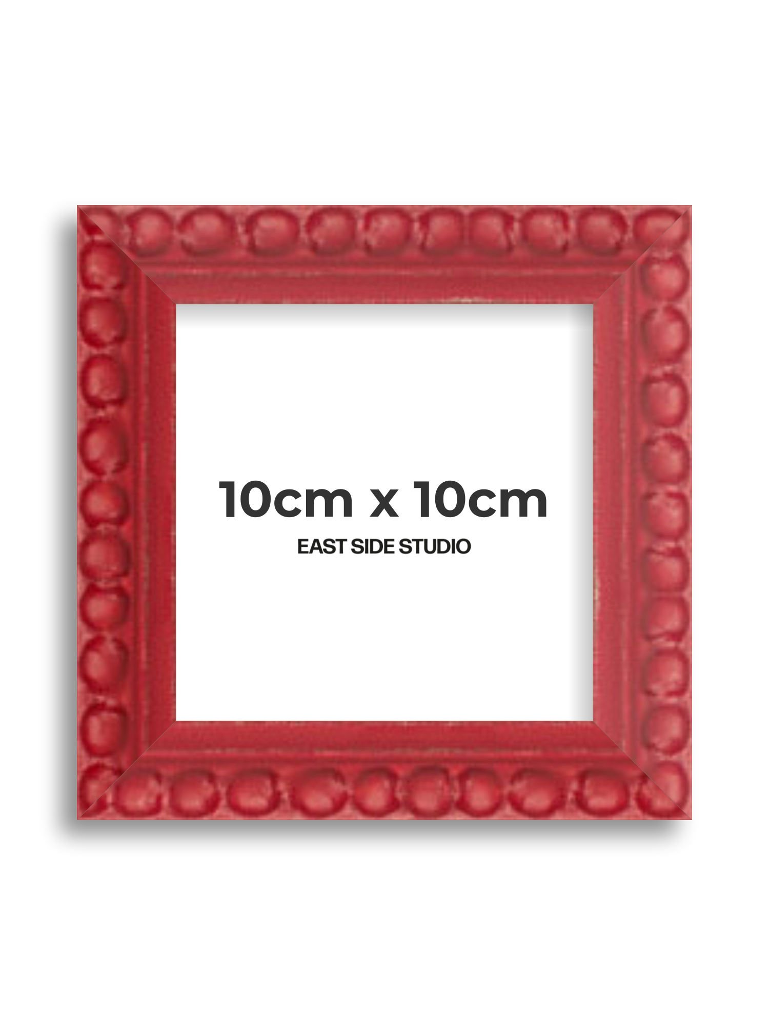 Cherry Red Bobbin 10cm x 10cm picture frame