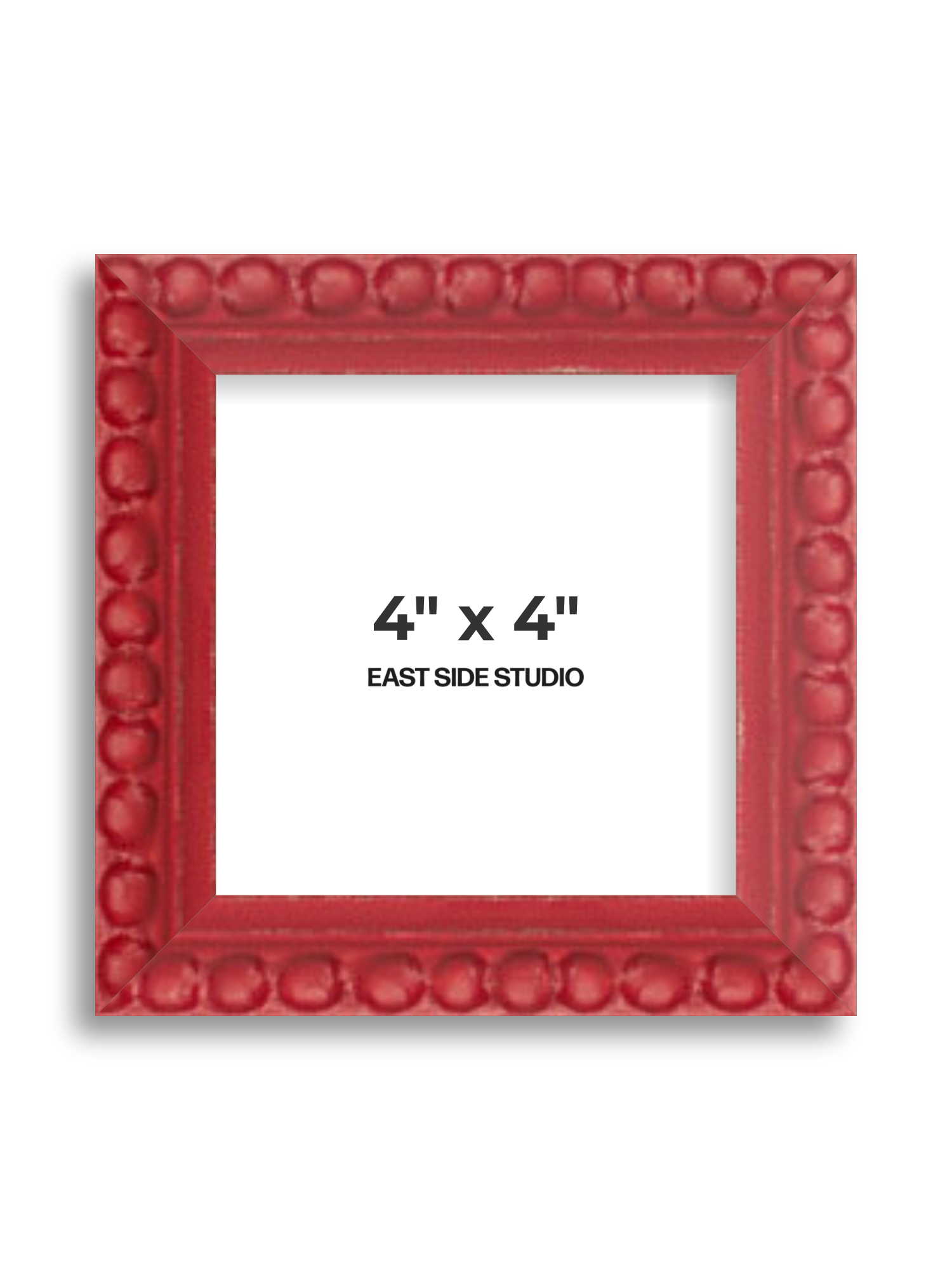 Cherry Red Bobbin 4" x 4" picture frame