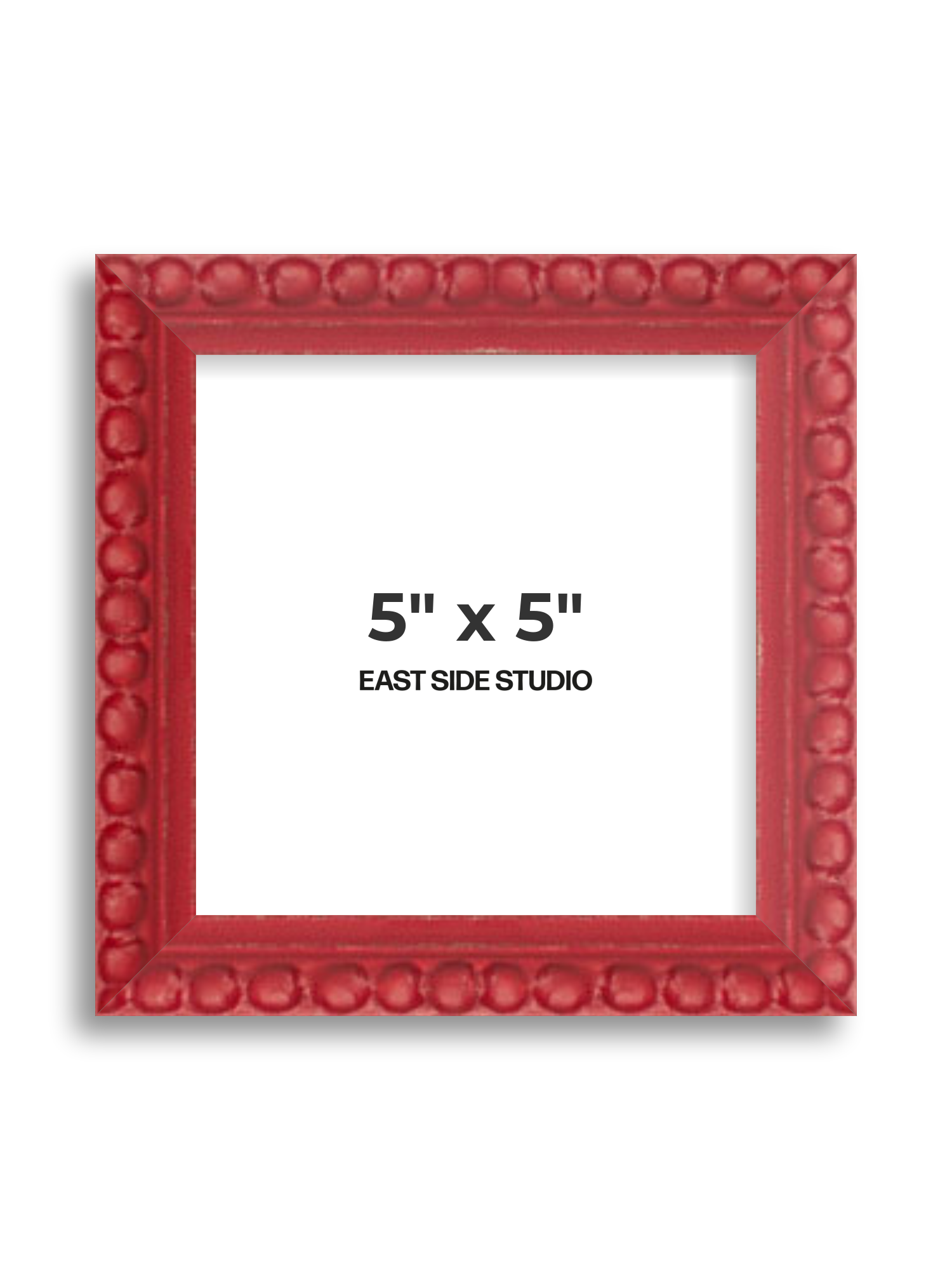 Cherry Red Bobbin 5" x 5" picture frame
