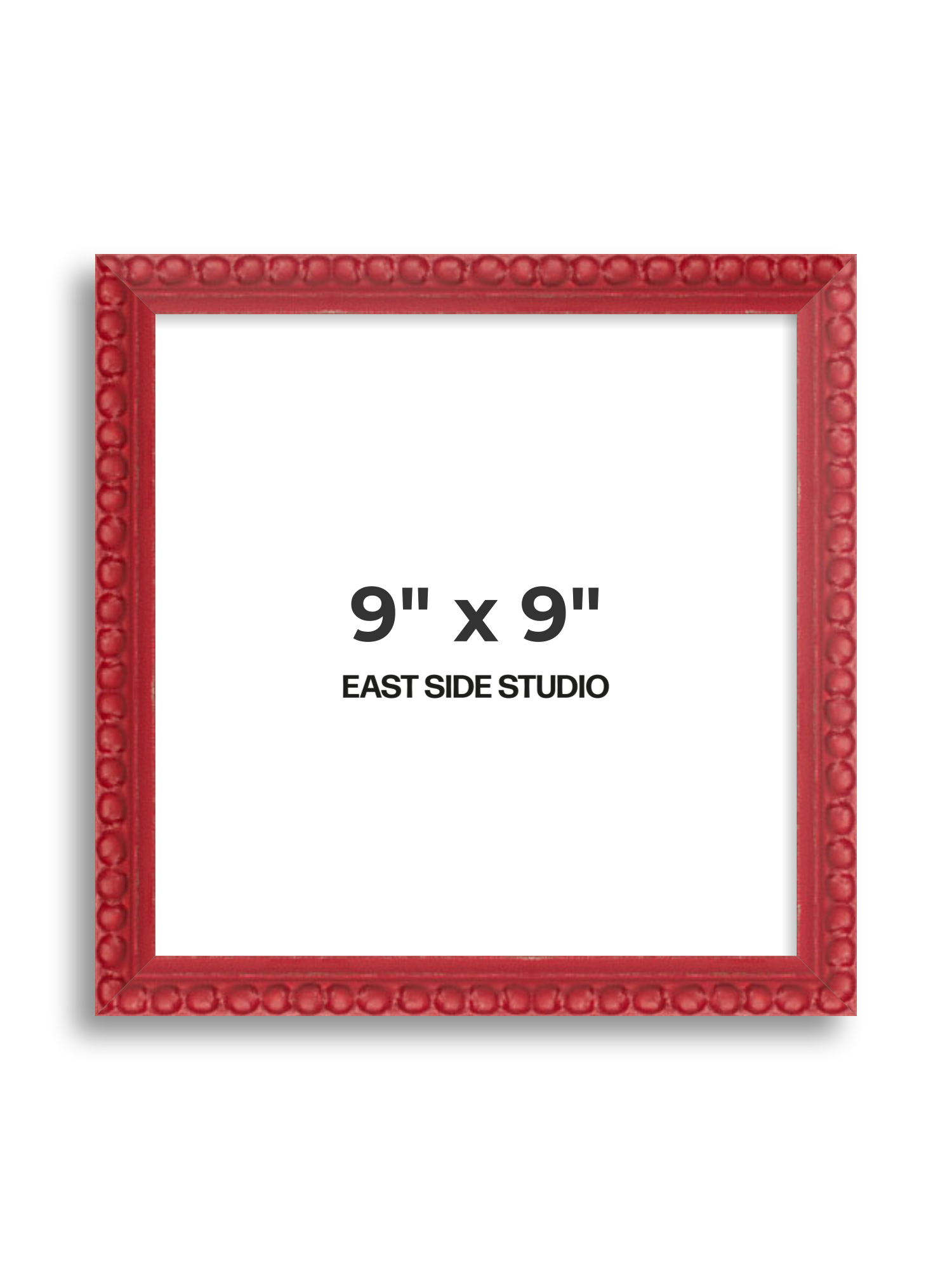 Cherry Red Bobbin 9" x 9" picture frame