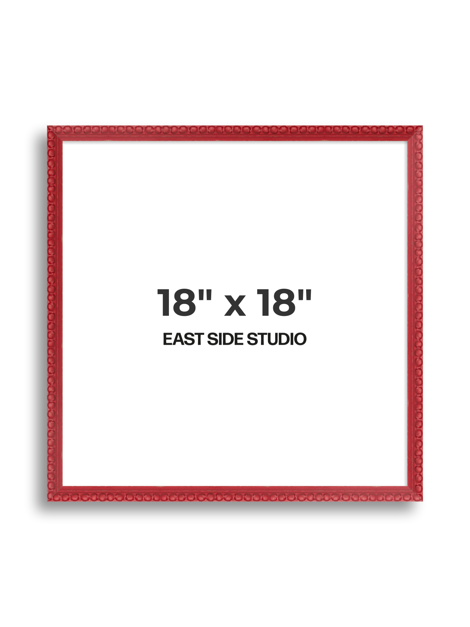 Cherry Red Bobbin 18" x 18" picture frame