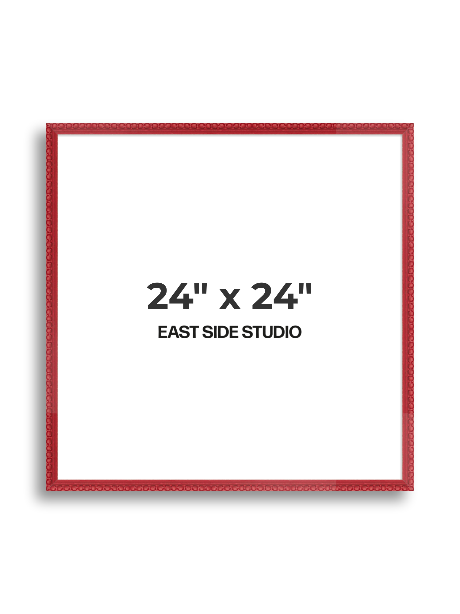 Cherry Red Bobbin 24" x 24" picture frame