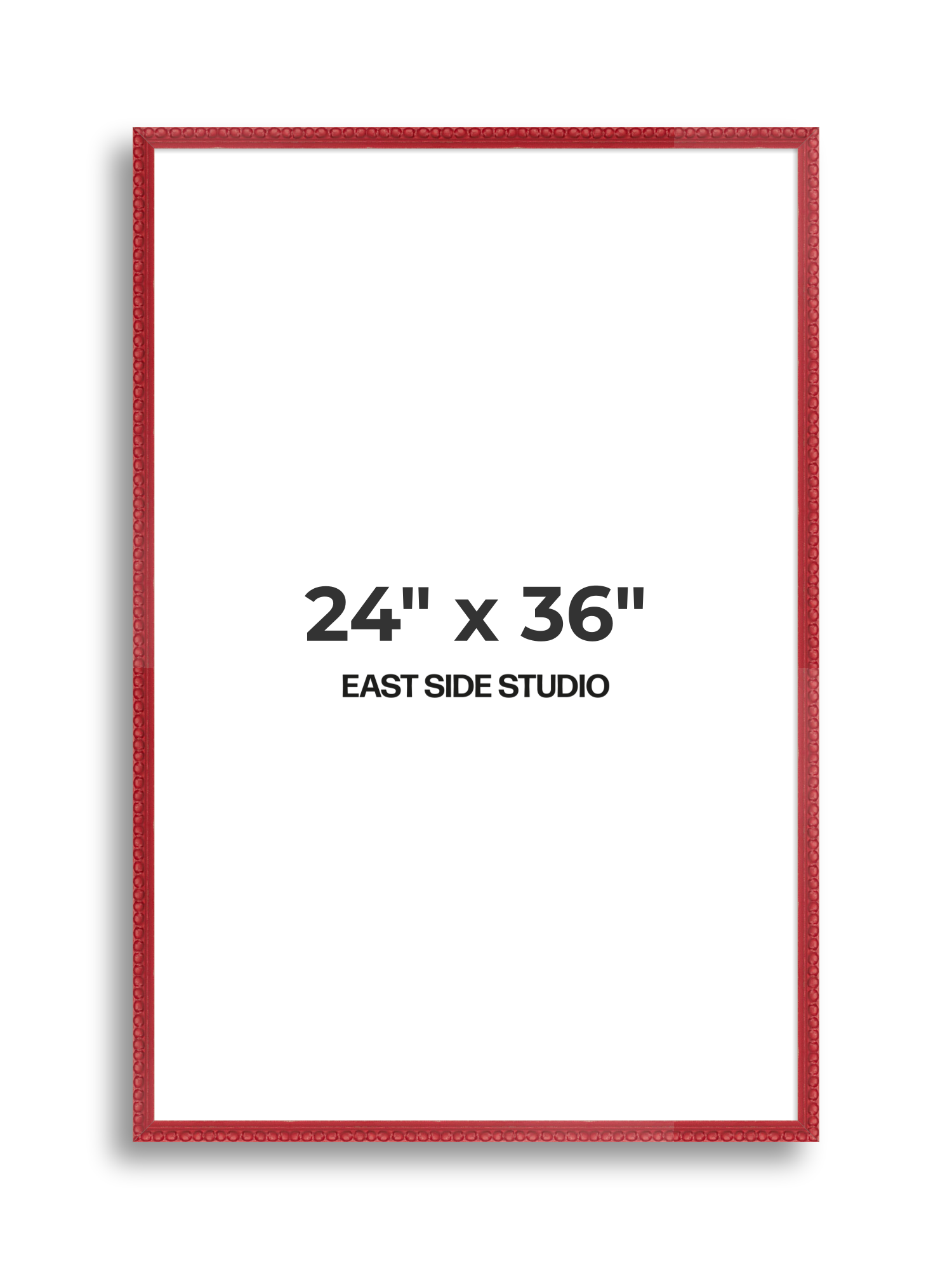 Cherry Red Bobbin 24" x 36" picture frame